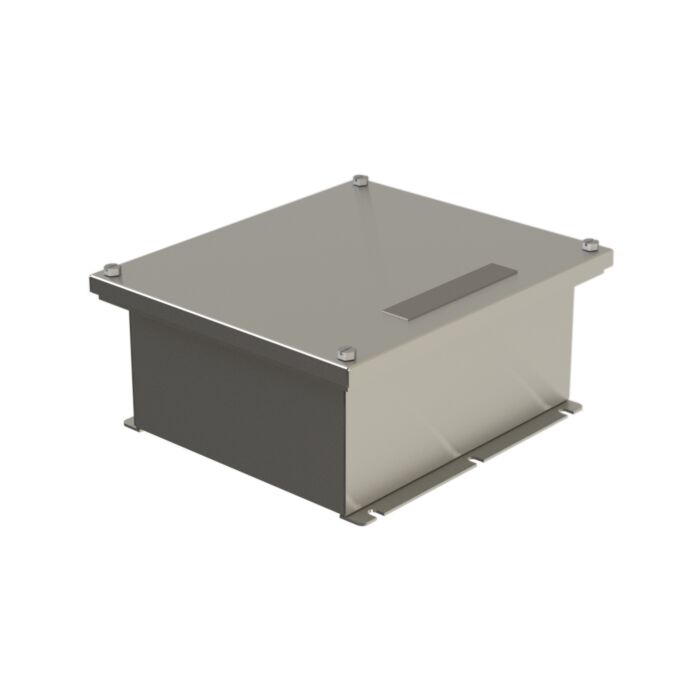 TEF 1058 Junction box Size 35 - Exe - IP66/67 - w/Terminal rail & PE - Bright chemical dip - AISI31