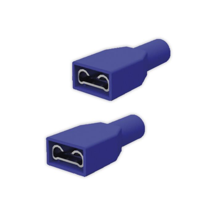 AMP fully-insulated disconnect receptacles blue 6,3x0,8mm 735159 (50 pcs)