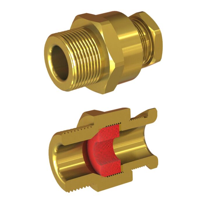 Cable Gland Exe: E205/624 M25/D2/15mm (D11,0-15,0mm) Brass