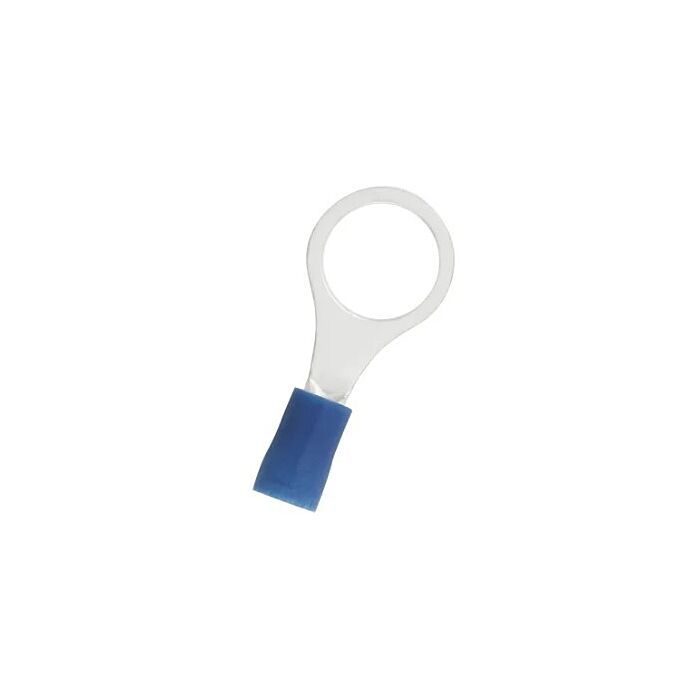 Ring terminal M10 pressing type, blue 1-2,6 mm²