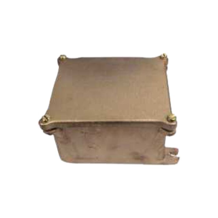 Brass junction box undrilled IP56, 146x114x81 mm